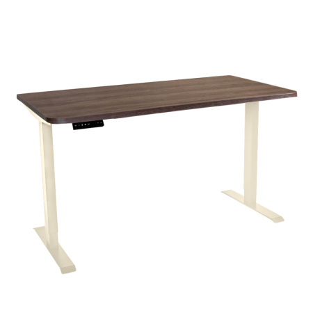 Стол c электроприводом LA-T33-2AR2 (1400x700x700-1200) (Серо-бежевый дуб | Слоновая кость)