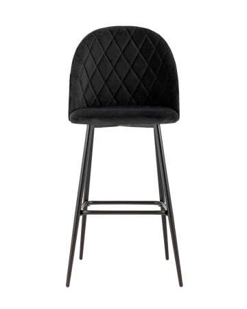 Стул барный Марсель велюр черный (Стул барный Марсель черный)