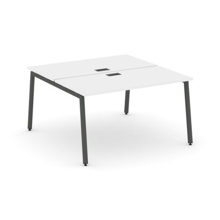 Рабочая станция 2-х сторонняя SN-4A.DRS-022 (1180х1632х750) (Белый/Металл Антрацит)