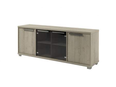 Шкаф низкий Vestar Z-14-12 2160x500x832 (Дуб Галифакс белый/Бетон Чикаго)