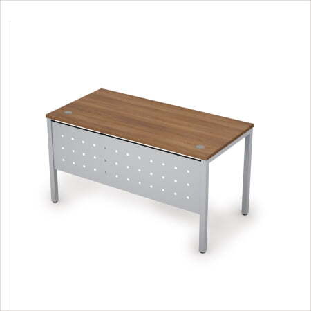 6МК.004 Стол рабочий (1600x700x750) (Шамони темный/Алюминий матовый)