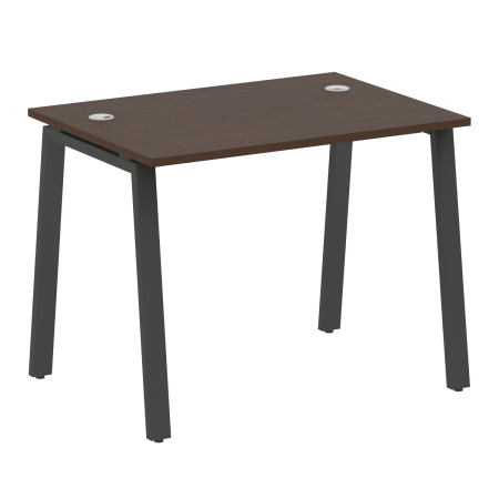 Стол письменный Metal System Style БА.СП-1 1000x720x750 (Венге Цаво/Антрацит металл)