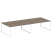 Рабочая станция Metal System Style БО.СМ-4.5 3600x1475x750 (Дуб Наварра/Серый металл)