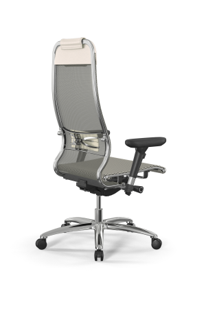 Кресло для руководителя Метта Samurai L1-1D - TS /Uc00/Nc00/D13P(M26.B31.G20.W03) (Молочный)