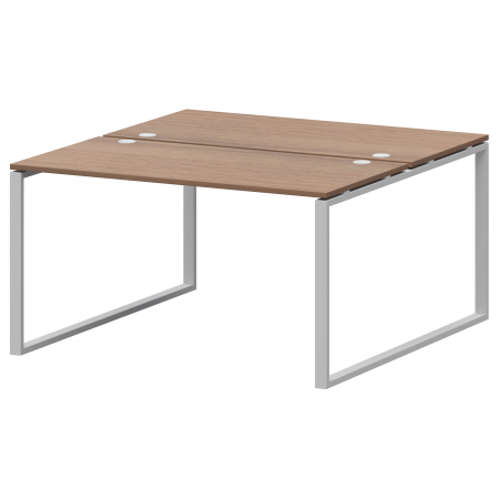 Бенч двойной на 2 рабочих места Арго-М АМБ.О-002.60 1200x1236x760 (Орех/Белый)