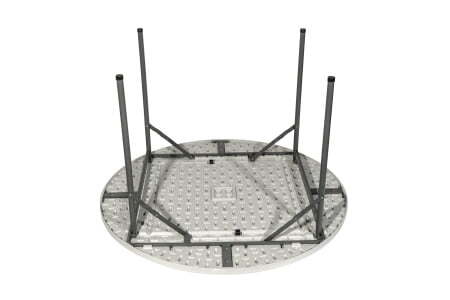 Стол круглый складной пластиковый Кейт 116 (Стол складной Кейт белый)