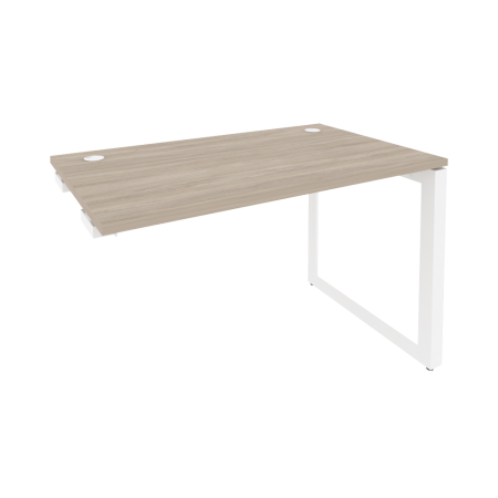 Стол-приставка на О-образном м/к к опорным элементам Onix O.MO-SPR-2.7 1180x720x750 (Дуб Аттик/Белый Металл)