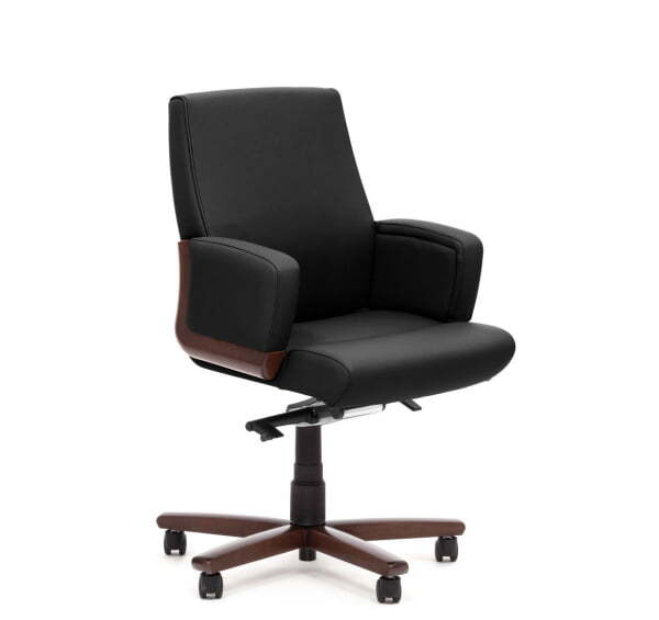 DICO/B Кресло кожа (Черный)