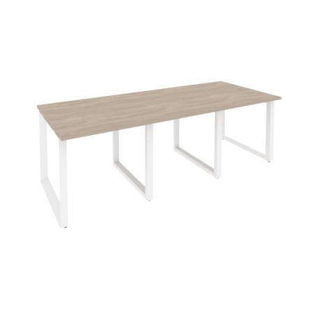 Стол переговорный Onix O.MO-PRG-3.0 2340x980x750 (Дуб Аттик/Белый Металл)