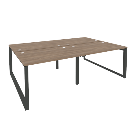 Рабочая станция на О-образном м/к Onix O.MO-D.RS-4.2.8 2360x1635x750 (Дуб Аризона/Черный металл)