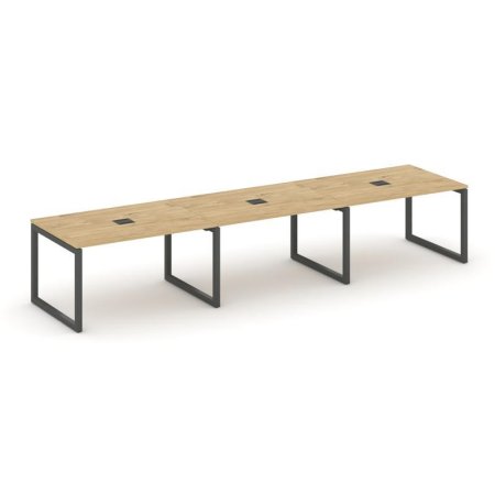 Стол переговорный SN-5O.SPRG-023 (4410х980х750) (Тиквуд Светлый/Металл Антрацит)