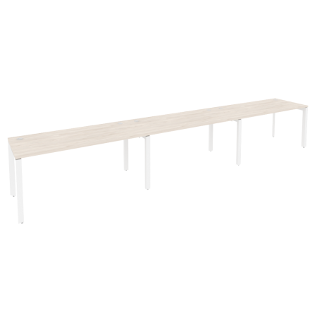 Рабочая станция на П-образном м/к Onix O.MP-RS-3.4.7 4740x720x750 (Денвер Светлый/Белый Металл)