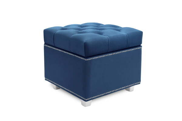 Пуф Marcele 400 (420x420x450) Синий (Синий)