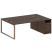 Рабочая станция Metal System Style БО.РС-СТП-2.5 2212x1475x750 (Дуб Наварра/Серый металл)
