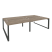 Рабочая станция на О-образном м/к Onix O.MO-D.RS-4.3.8 2760x1635x750 (Тиквуд Темный/Белый Металл)