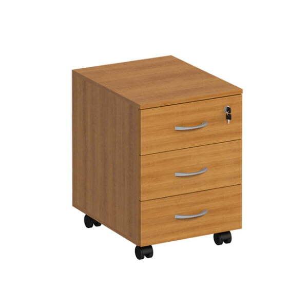 Тумба выкатная 3-ящичная с центральным замком Формула ФР 212 420x450x580 (Вяз светлый)