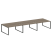 Рабочая станция Metal System Style БО.СМ-6.4 4800x1475x750 (Дуб Наварра/Серый металл)