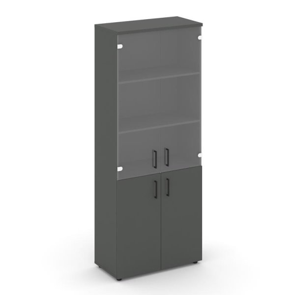 Шкаф высокий широкий SN.STS-102 (796х400х1982) (Антрацит/Прозрачный)