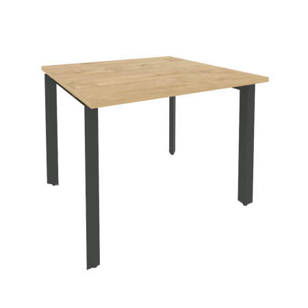 Стол переговорный Onix O.MP-PRG-1.1 980x980x750 (Тиквуд Светлый/Черный металл)