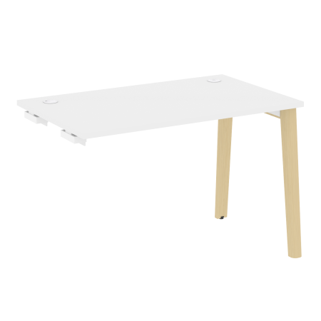 Стол-приставка к опорным элементам на деревянных опорах Onix Wood OW.SPR-2.7 1180x720x750 (Белый Бриллиант/Дуб Светлый)