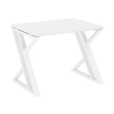 Стол рабочий VR.L-SRZ-1.7 980x720x750 (Белый Бриллиант/Белый металл)