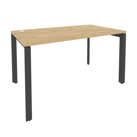 Стол рабочий на П-образном м/к Onix O.MP-SP-3.8 1380x800x750 (Тиквуд Светлый/Черный металл)