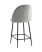 Стул полубарный Логан велюр серый (Стул полубарный Логан серый)