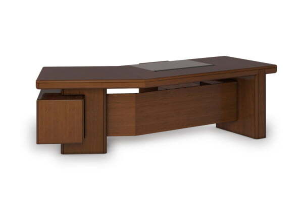 Стол руководителя Mux R206L 2600x2040x760 (Орех Американский)