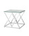 Журнальный стол 55*55 ИНСИГНИЯ серебро (Журнальный стол Инсигния серый)