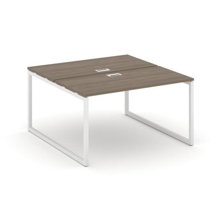 Рабочая станция 2-х сторонняя SN-4O.DRS-023 (1380х1632х750) (Вяз Благородный/Металл Белый)