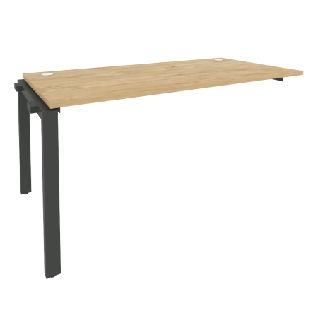 Наборный элемент рабочей станции на П-образном м/к Onix O.MP-1.NRS-4.8 1580x800x750 (Тиквуд Светлый/Черный металл)