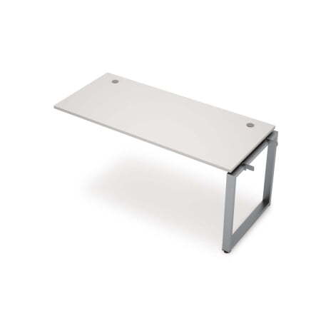 6МБС-О.6177 Линейная бенч-система, средний модуль (1000x700x750) (Белый/Алюминий матовый)