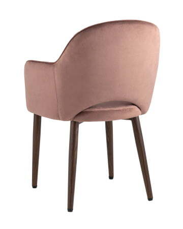 Стул Венера Хани велюр пыльно-розовый ножки дерево (Стул Венера Хани пыльно-розовый)