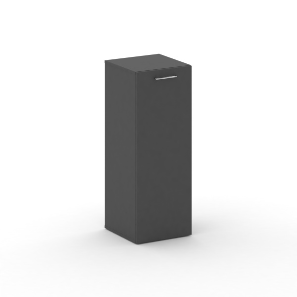 Шкаф узкий средний Cross CRU.SU-202 (L) (450x460x1202) (Базальт UM-Черный UM)