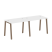 Рабочая станция на 2 рабочих места на А-образном м/к Metal System Style БА.СМ-2.1 2000x720x750 (Дуб наварра/Серый металл)