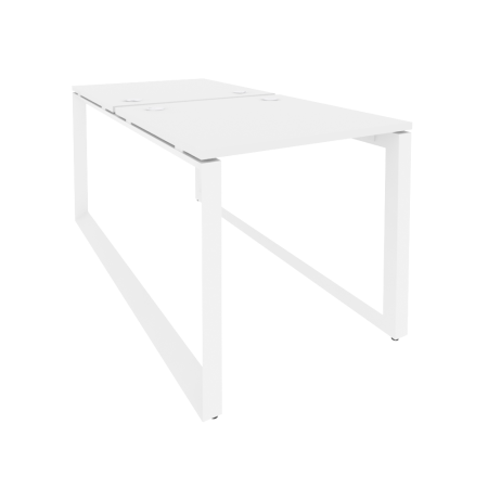 Рабочая станция на О-образном м/к Onix O.MO-D.RS-2.0.8 780x1635x750 (Белый Бриллиант/Белый Металл)