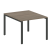 Переговорный стол 1 столешница Metal System Style БП.ПРГ-1.1 1000x1235x750 (Дуб Наварра/Серый металл)