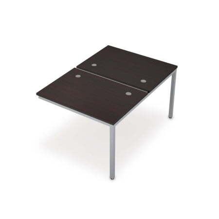 6МБК.277 Сдвоенные бенч-системы, конечный модуль (1000x1435x750) (Венге/Алюминий матовый)