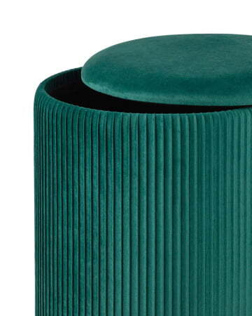 Пуф Шарлотта с ящиком велюр зеленый (Пуф Шарлотта зеленый)