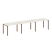 Рабочая станция на 3 раб. места Metal System Style БП.СМ-3.2 3600x720x750 (Дуб Наварра/Серый металл)