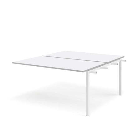 TOUR LIGHT Бенч-система 2 рабочих места 140143 (Белый/Белый металл)