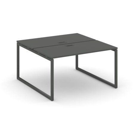 Рабочая станция 2-х сторонняя SN-4O.DRS-023 (1380х1632х750) (Антрацит/Металл Антрацит)