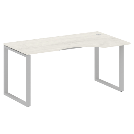 Стол криволинейный левый Metal System Style БО.СА-1 Пр 1600x900x750 (Дуб Наварра/Серый металл)