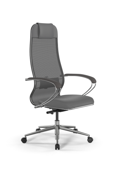 Кресло для руководителя Метта SynchroSit 10 B1-115K - X2+Extra /Um00/Wm12/K1cL(M23.B23.G18.W02) (Серый)