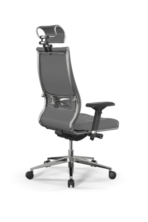 Кресло для руководителя Метта Samurai L2-18D - Infinity /Kc25/Wm33/D04P/H2cL-3D(M26.B32.G25.W03) (Серый)