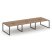 Рабочая станция 2-х сторонняя SN-6O.DRS-072 (3540х1432х750) (Тиквуд Светлый/Металл Антрацит)