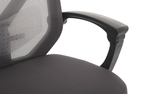 Офисное кресло Oliver RCH W-203AC Черный пластик | Серый (Серый | Черный)