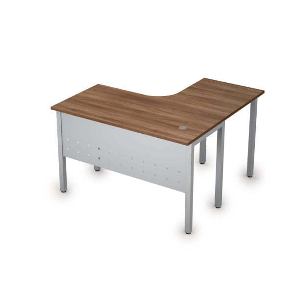 Стол письменный на металлокаркасе левый одиночная опора заказывается отдельно Стиль 2МК.128 1200x120 (Шамони темныйСерый)