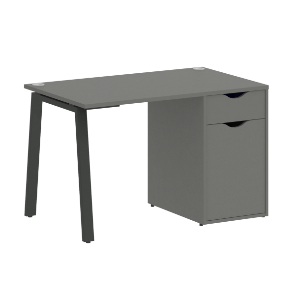Стол письменный VR.SP-3-118.1.A 1180x720x750 (Металлик/Антрацит Металл)