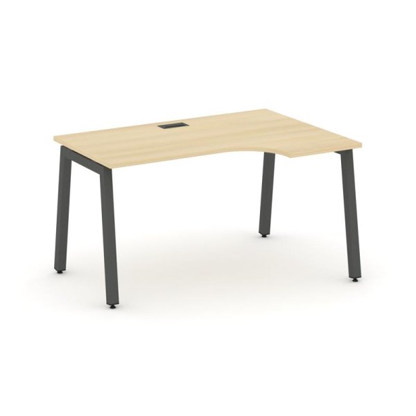 Стол рабочий эргономичный SN-5A.SPA-011(R) (1380х700/980х750) (Акация Лорка/Металл Антрацит)